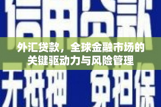 古冶外汇贷款，全球金融市场的关键驱动力与风险管理