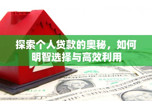 古冶探索个人贷款的奥秘，如何明智选择与高效利用